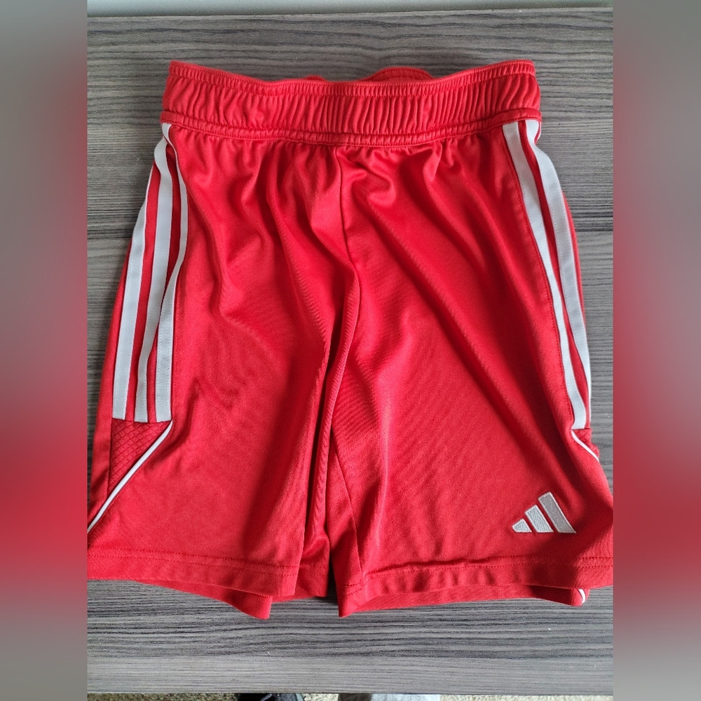 Adidas Kids Bright Red Sports Shorts